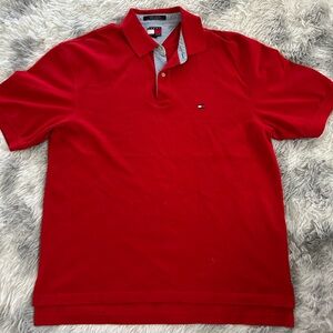 Tommy Hilfiger Men's Vibrant Red Polo